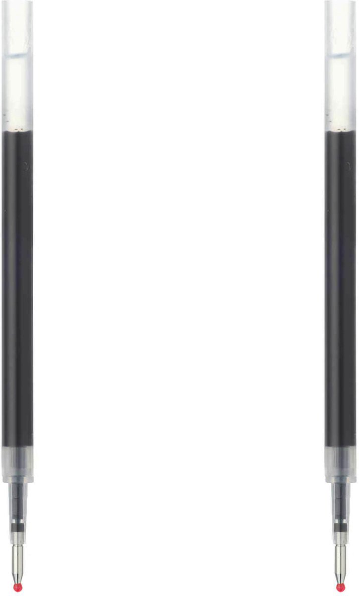 Muji Navulling - Refill voor Gel Ink Ballpoint Pen, Zwart 0.5mm, Set van 2