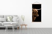 Porte-affiche avec affiche - Affiche scolaire - Highlander écossais - Vache - Zwart - 90x180 cm - Lattes vierges