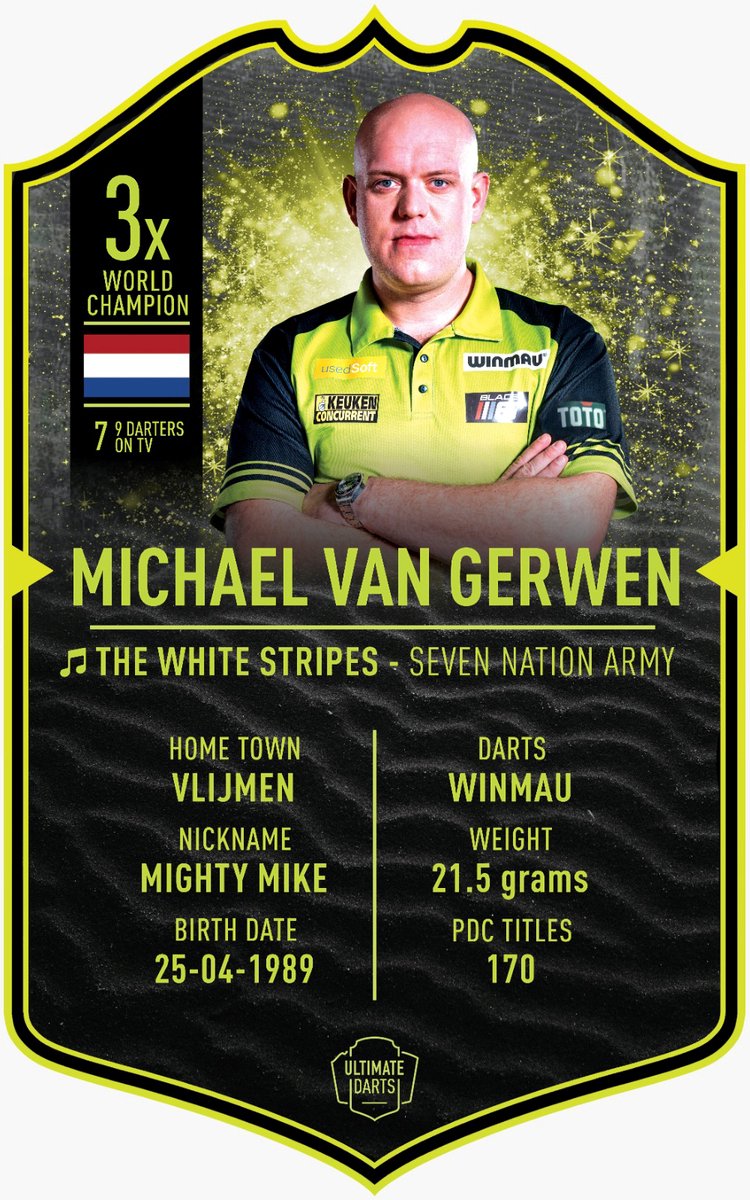 Ultimate Darts Card Michael van Gerwen - Darts