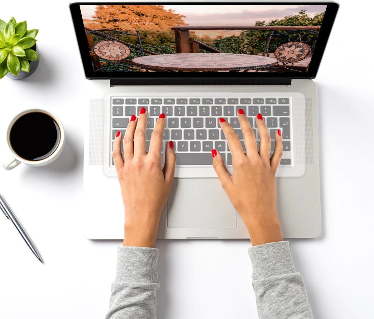 3 stuks laptop-toetsenbordbescherming, siliconen stofbescherming