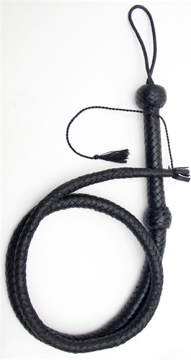 Mister B Impact Premium Bullwhip leer met Nylon Tip 5 Ft - 150 cm