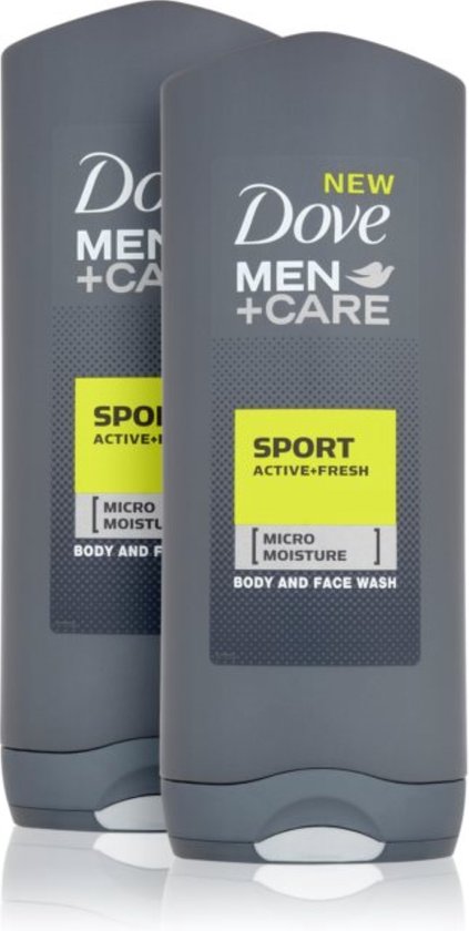 Dove Douchegel - Men+ Care Sport Active+ Fresh 2 x 250 ml | bol.com