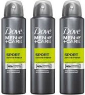 Dove Deo Spray - Men Sport - Pack économique 3 x 150 ml