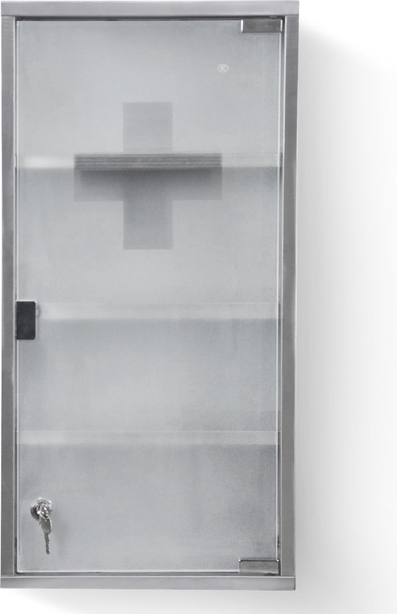 Zeller, medicijnkastje, metaal, wit, Medicine Depot, Medicine Cabinet, 30 x 12 x 60 cm