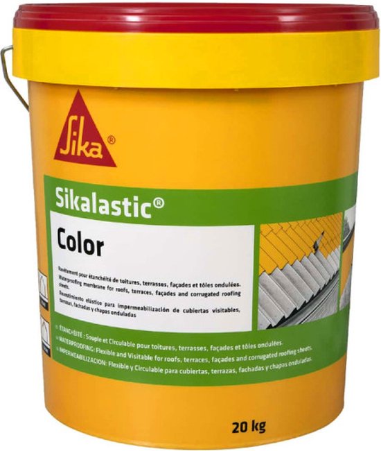 SIKA SikaLastic Color Flexibele Watervaste Dakcoating Wit 20kg bol