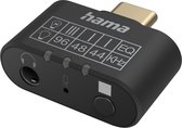 Hama 00200302, USB Type-C, 3,5 mm, Noir