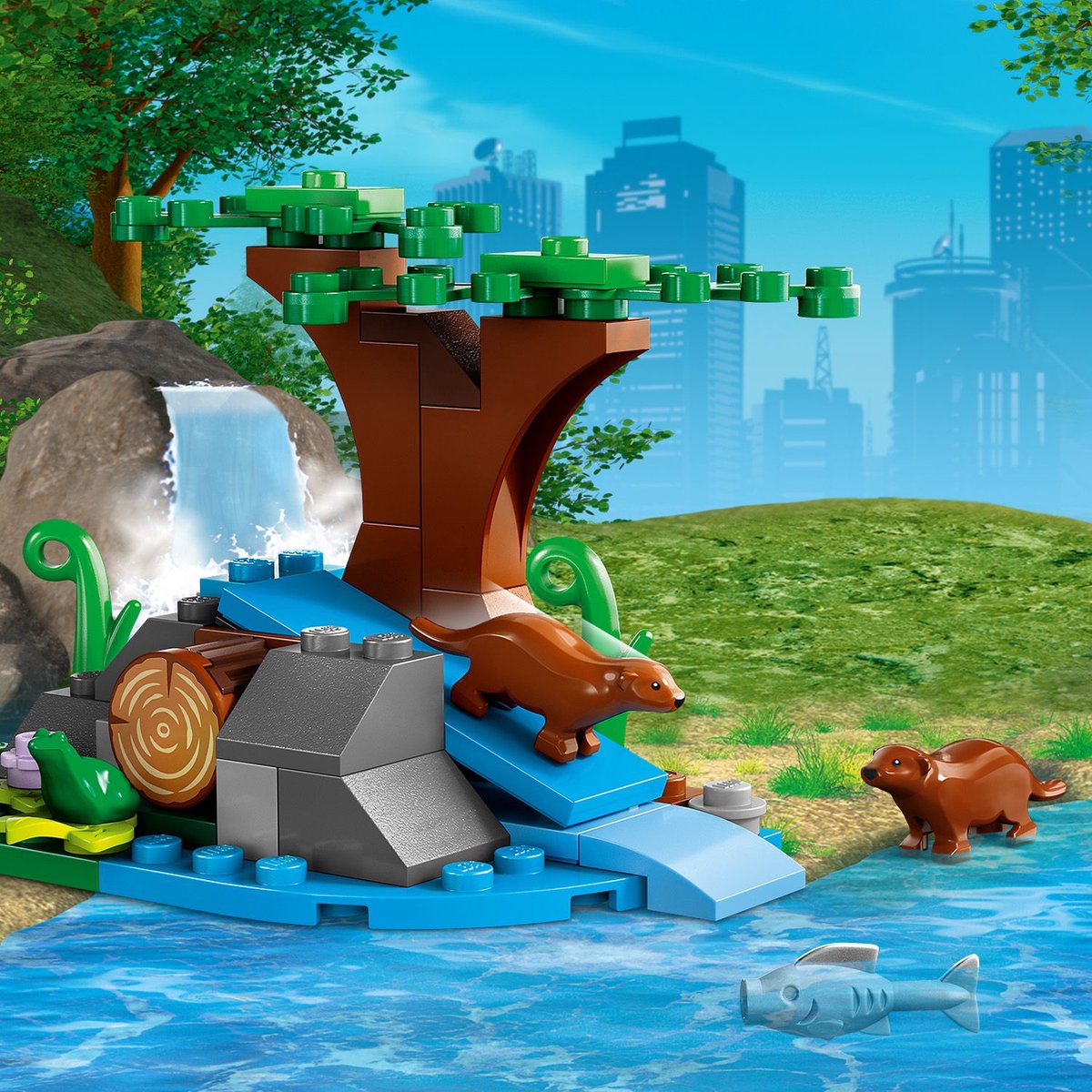 LEGO City 60394 Terreinwagen en otterhabitat Bouwset — afbeelding 7