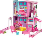 Lisciani Barbie Droomvilla - Set: 14 Delig - Afmetingen: 67 x 22 x 73 cm - Aanbevolen leeftijd: vanaf 4 jaar - Een droomvilla met twee verdiepingen - Er zijn 4 kamers en een tuin - Om met Barbie en haar vrienden te spelen