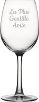 Witte wijnglas gegraveerd - 36cl - La Plus Gentille Amie