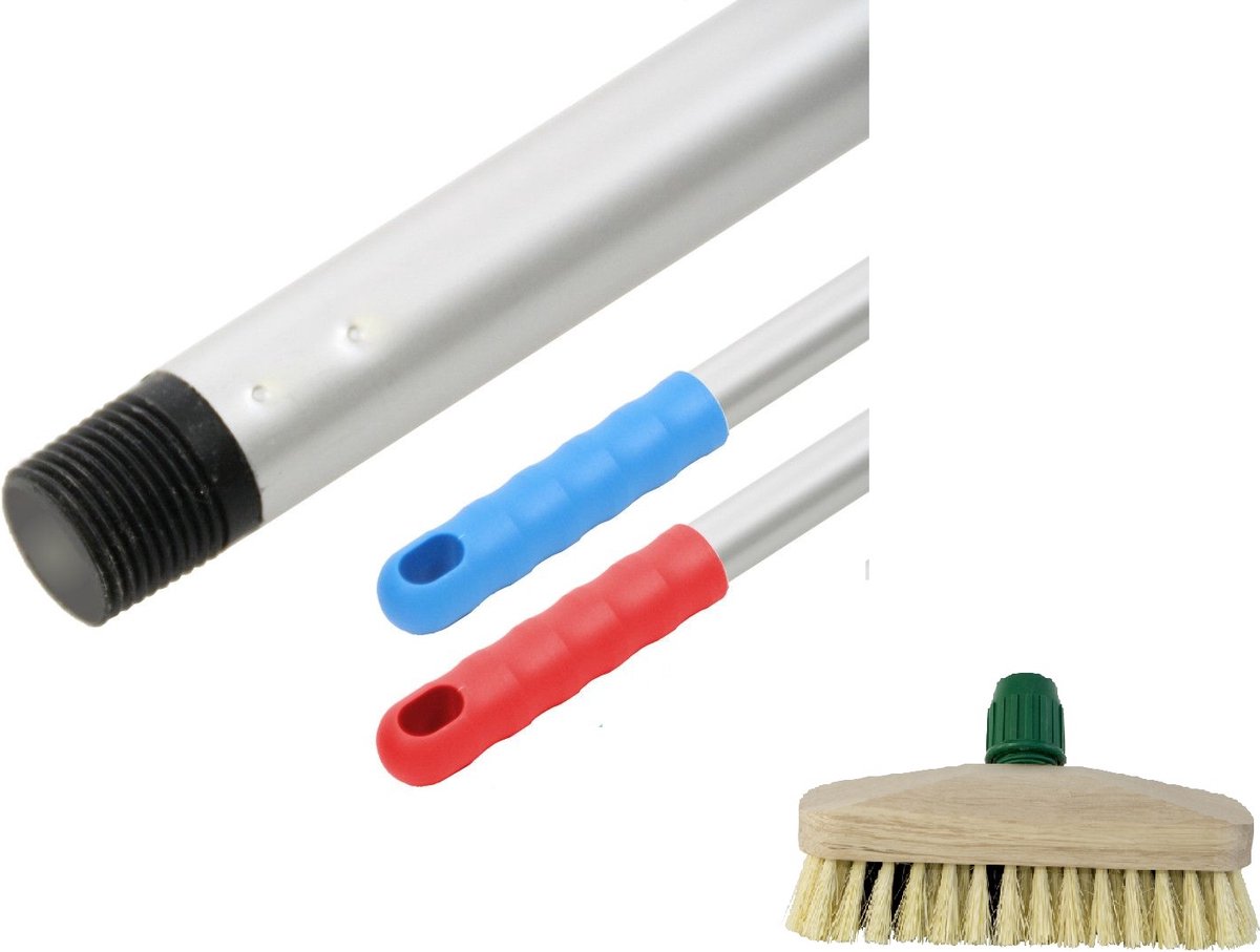 Goedkoopste Schrobber / Luiwagen met steel Anker / Tampico hout met Aluminium steel