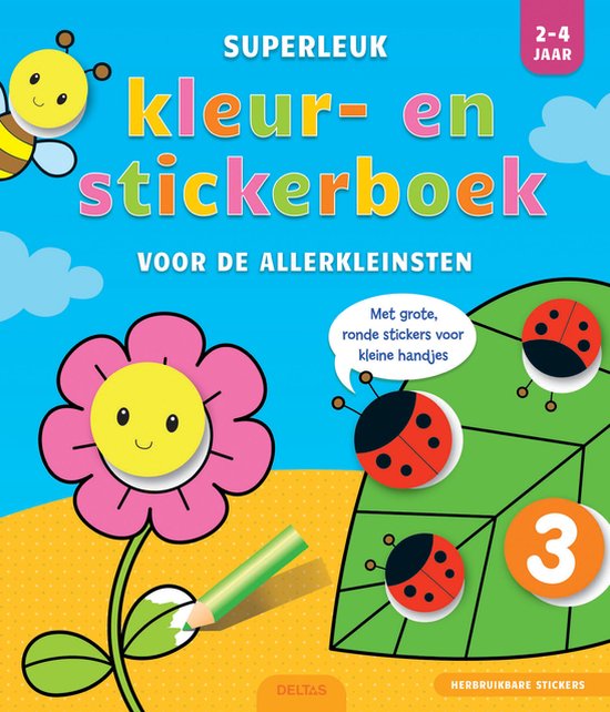 Superleuk kleur- en stickerboek voor de allerkleinsten 2-4 jaar |  9789044749366 | Boeken | bol.com