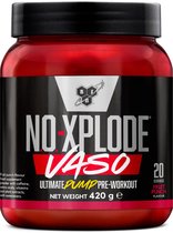 BSN NO-Xplode Vaso Pre Workout - Pré-entraînement à la pompe - Punch aux fruits - 20 portions (420 grammes)