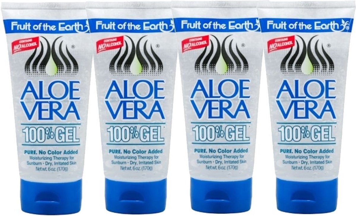 FRUIT OF THE EARTH - Aloe Vera 100% Gel - 4 Pak - Voordeelverpakking