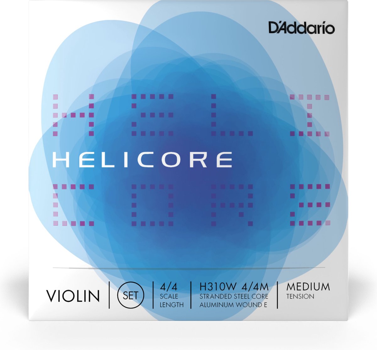 D'Addario Orchestral Violin snaren Helicore H310W- 4/4M, Medium Tension, Alen E - Snarenset voor viool