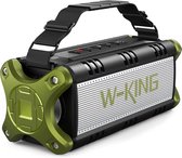 W-KING 50W draadloze bluetooth luidspreker - Waterdicht IPX6 - Bluetooth 5.0 met powerbank 5200mAh - 24u accu