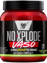 BSN NO-Xplode Vaso Pre Workout - Pré-entraînement à la pompe - Citron et citron vert - 20 portions (420 grammes)