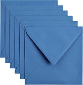 Envelop papicolor 140x140mm donkerblauw | Pak a 6 stuk