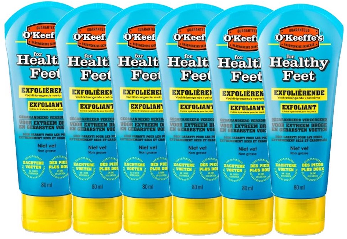O'KEEFFE'S - Healthy Feet Exfoliating - 6 Pak - Voordeelverpakking