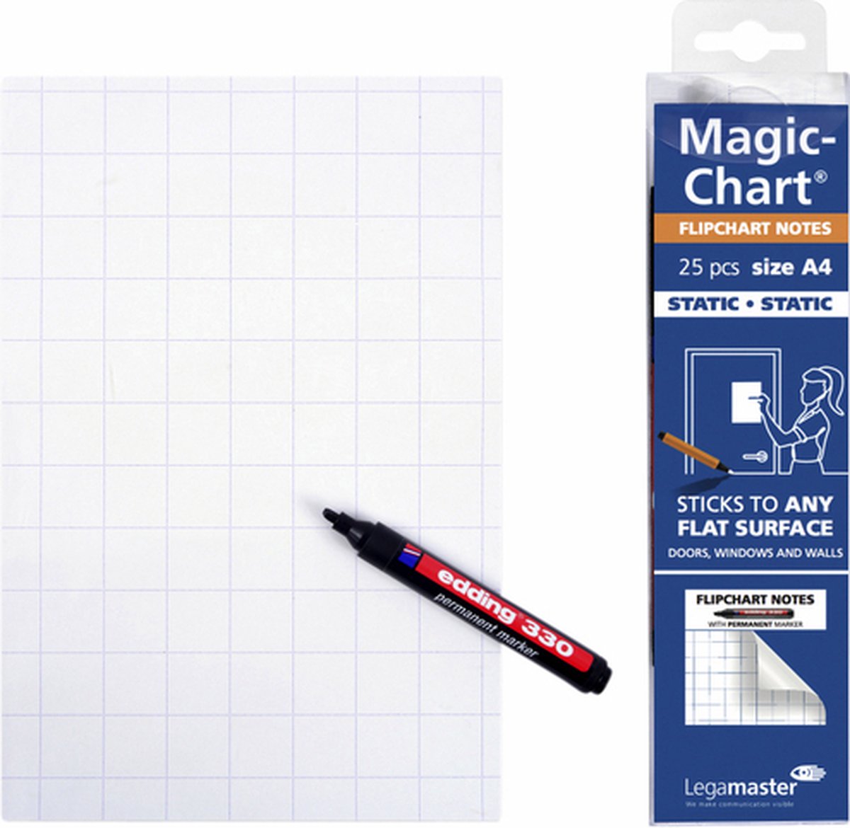 Legamaster Magic-Chart Clearboard Film - statiqu…