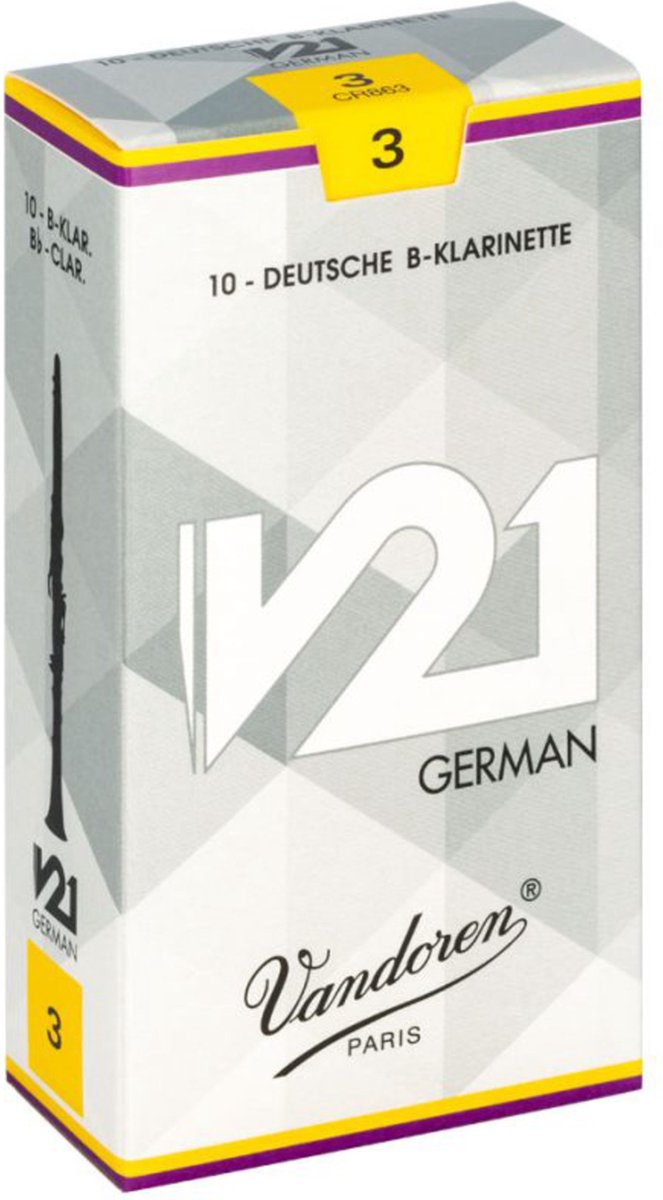 Vandoren V21 Bb-Klarinette 3 Deutsch - Riet voor Bb klarinet (Duits)