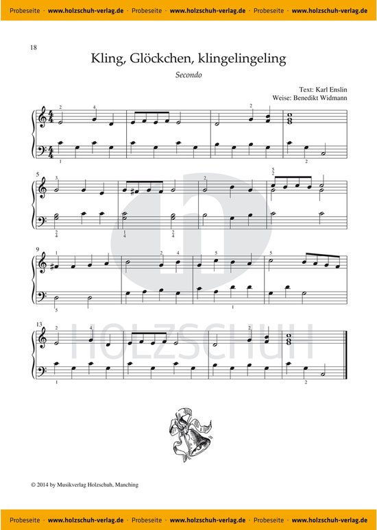 Holzschuh Verlag Vierhändige Weihnachtslieder Terzibaschitsch, Klavier