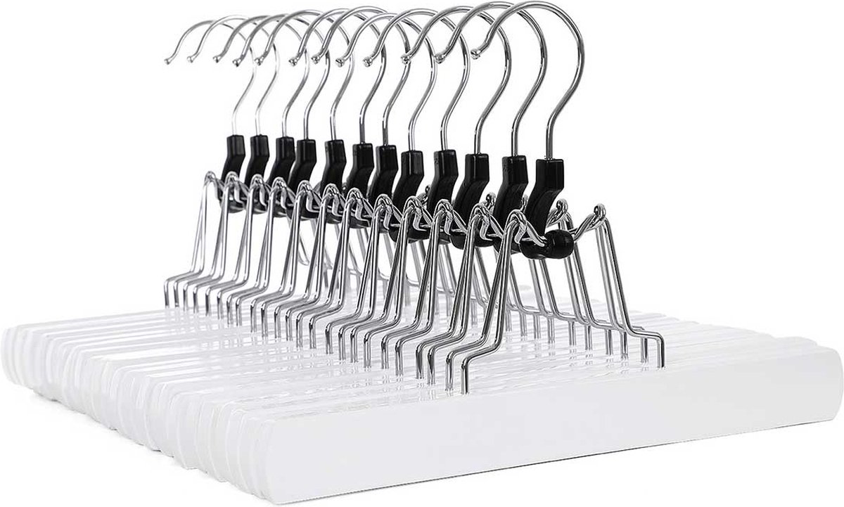 Luxe Kledinghangers - Broekhangers - Zilver - Stevige kleding hanger