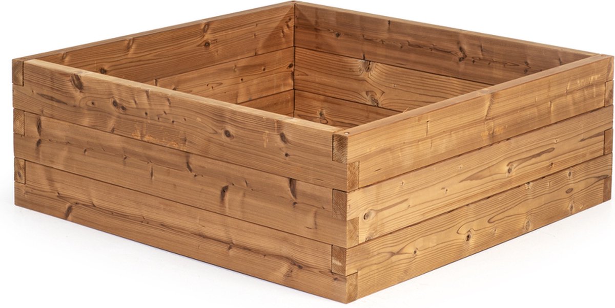 WITBOSCH - Moestuinbak - 107 x 107 x 37,5 cm - Modulair design - Thermowood
