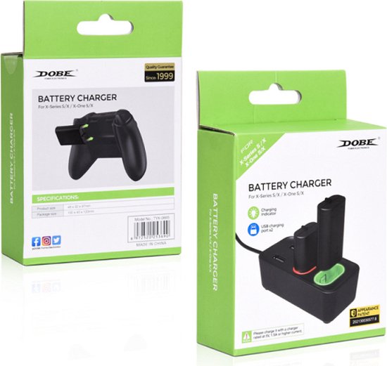 Dobe - Batterij pack + lader - Battery pack + charger - Xbox series s,  series x en... | bol.com