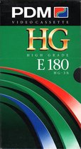 PDM High Grade E 180 VHS Video Cassette 2 Pack