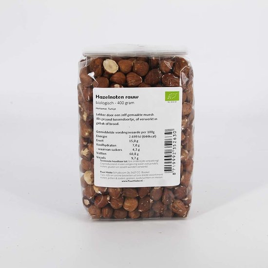 Hazelnoten rauw 400g BIO