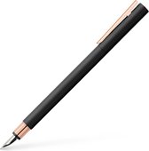 Faber-Castell vulpen - NEO Slim - zwart mat rosé goud - F - FC-343101