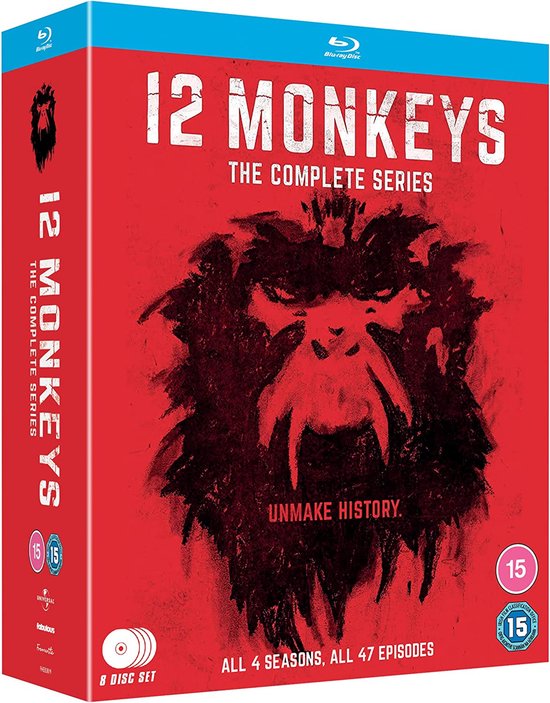 12 Monkeys Complete Serie - Blu-ray - Import zonder NL ondertiteling