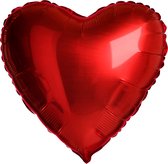 Valentijn Versiering I Love You Hartjes Ballonnen Valentijn Decoratie Folie Ballon Hart Rood 60 Cm XL Formaat – 1 Stuk