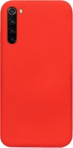ADEL Siliconen Back Cover Softcase Hoesje Geschikt voor Xiaomi Redmi Note 8 (2021/ 2019) - Rood
