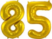 Ballons Folat Foil - numéro 85 ans - or - 86 cm - fournitures de fête d'âge