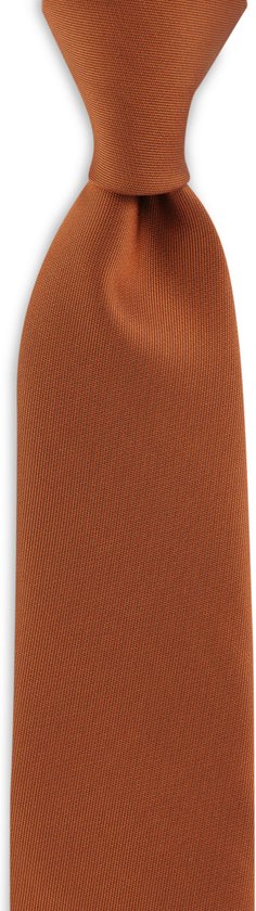 We Love Ties - Cravate cuivrée étroite - polyester tissé Microfill