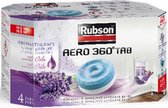 6x Rubson Vochtopnemer Navultabs Aero 360° Lavendel 4 stuks