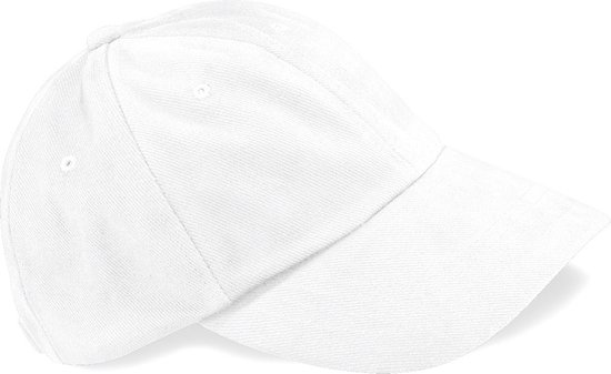 Beechfield 'Low Profile Heavy Brushed Cotton Cap' Wit