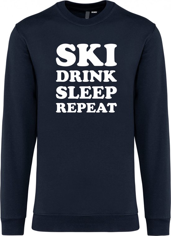 Ski Drink Sleep Repeat | Verkleedkleren | Ski Pully Heren | Foute... | bol.com