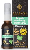 BEE&YOU Propolis Keelspray - 6% Puur Propolis - met Rauwe Honing - Natuurlijk Verzachtend - 30 ml
