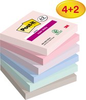 Memoblok 3m post-it 654-6ss-soul 76x76mm soul | Pak a 6 stuk