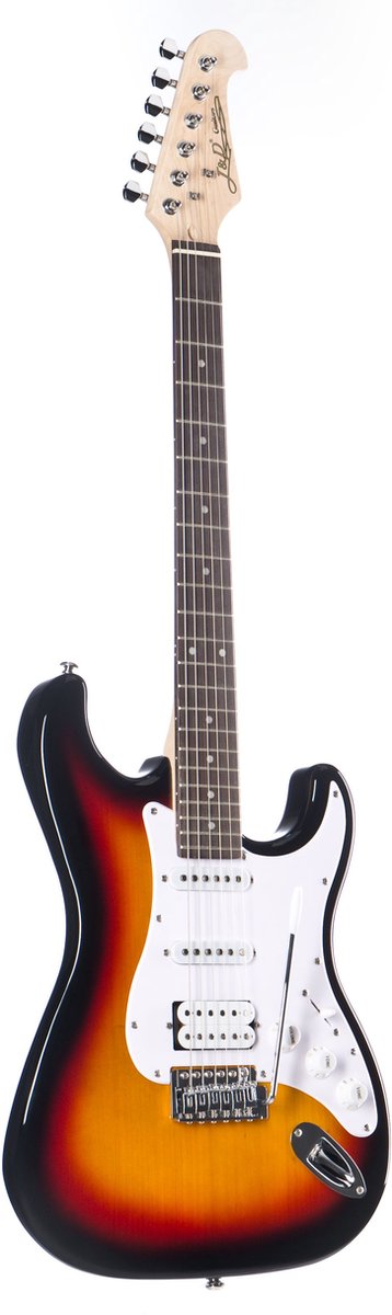 J & D ST Rock HSS SB Sunburst - ST-Style elektrische gitaar