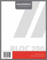 Bloc-notes Aurora 210x270mm 200 feuilles vierges - 5 pièces