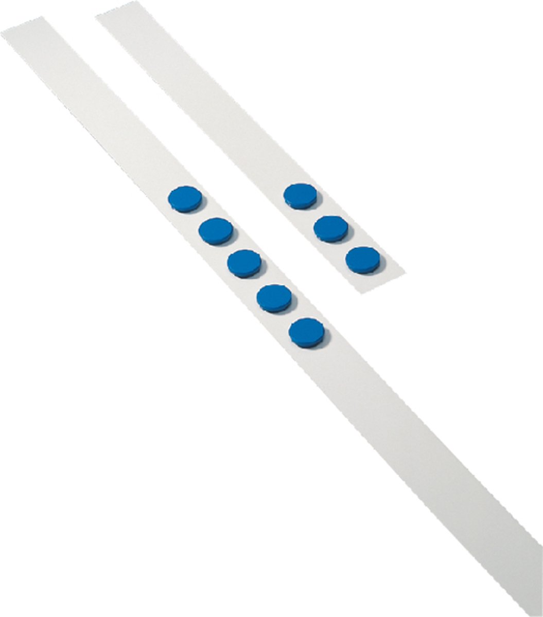 Wandlijst Desq 100cm met 5 blauwe magneten van 32mm | 5 stuks