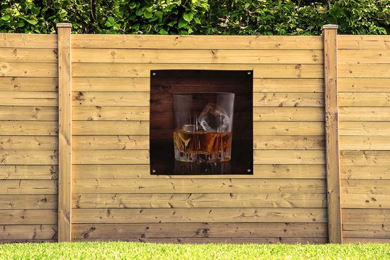 Toile de jardin Whisky - Alcohol - Glas - 100x100 cm