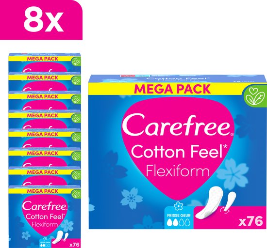 Carefree Cotton Feel Flexicomfort Fresh protège-slips respirants, parfum  frais, niveau