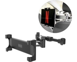 imoshion Tablet Houder Hoofdsteun auto - Verstelbare Arm - Geschikt voor o.a. iPad en Telefoon - Universeel - Auto Accessories - Zwart