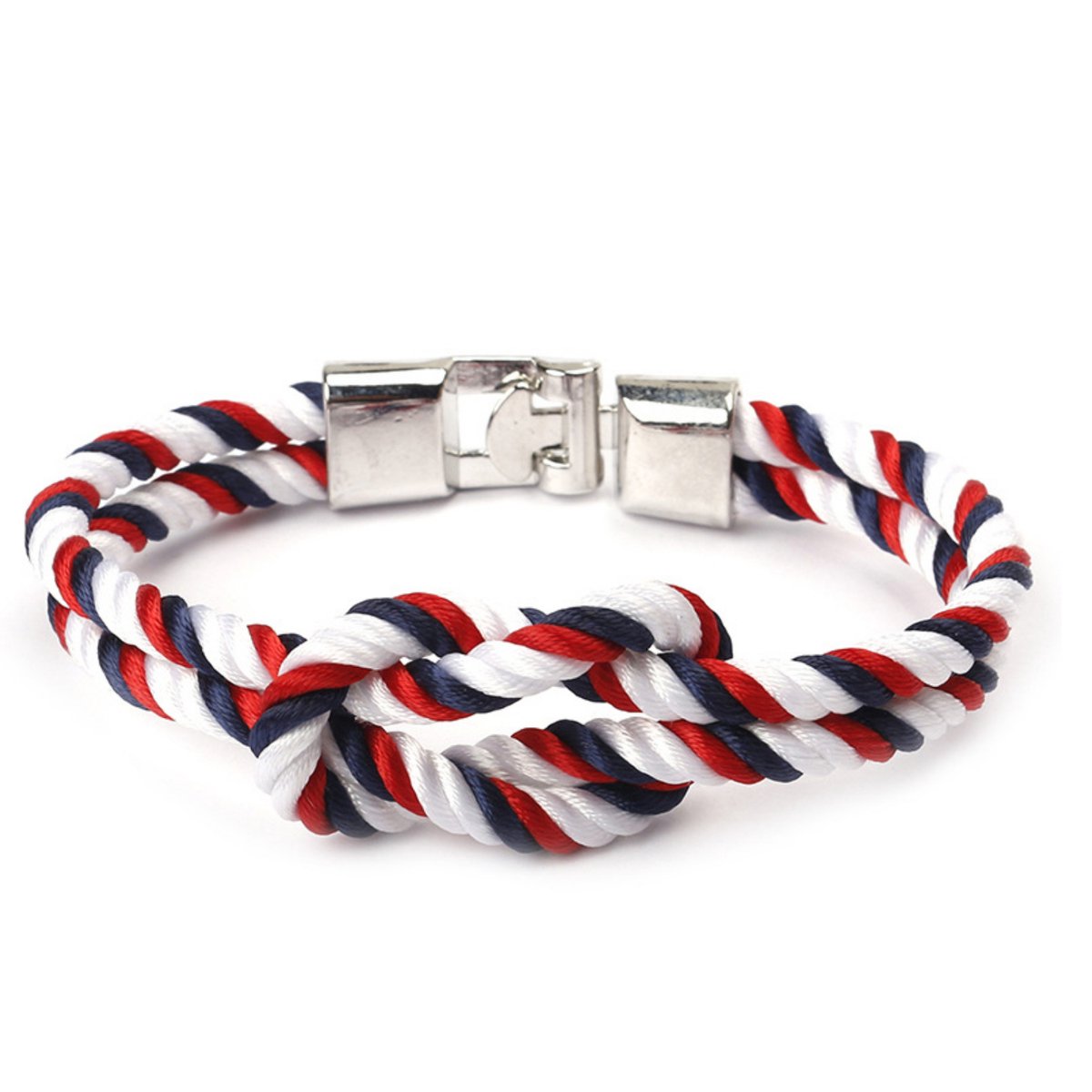 Kungu luxe lus armband voor heren en dames - Rood wit Blauw - Outdoor Milano line - Cadeau - Geschenk - Voor Man - Vrouw - Armbandje - Jewellery