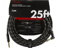 Fender Deluxe Series Instrument Cable S>A 7.5m (Black Tweed) - Instrumentenkabel