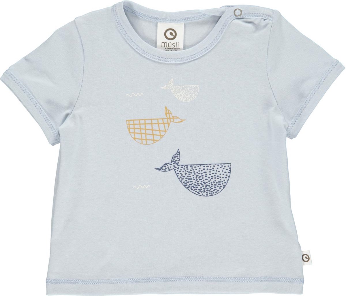 Whale print shirt baby breezy - maat 80